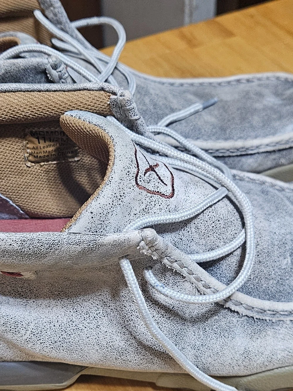 Twisted X Men's Suede Moc Toe Shoes in Light Gray